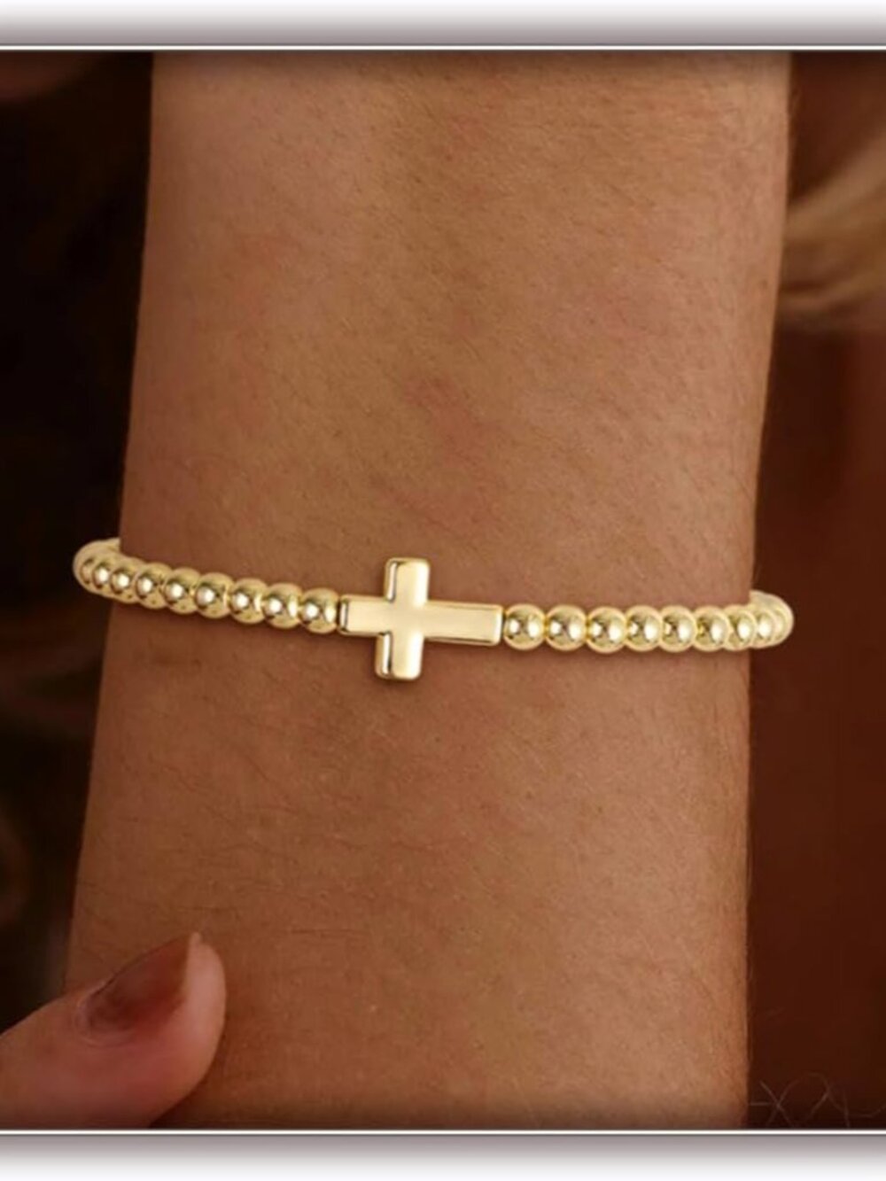 Gold Bracelets For Women 14k Gold Beaded Bracelets Stackable Bracelets For Women